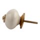 Cream Golden Fitting Ceramic Cabinet Knob Online